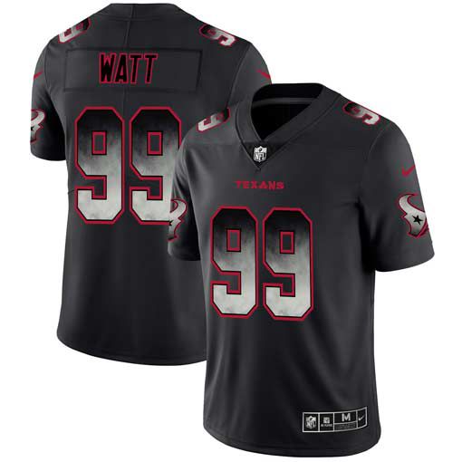 Men Houston Texans #99 Watt Nike Teams Black Smoke Fashion Limited NFL Jerseys->kansas city chiefs->NFL Jersey
